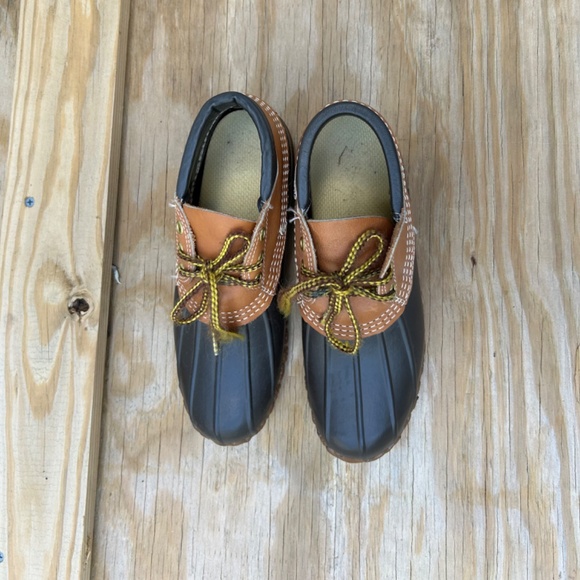 CLASSIC! LL Bean Maine Hunting Shoes 3 Eyelets EUC! Brown Size 7 - Picture 7 of 7